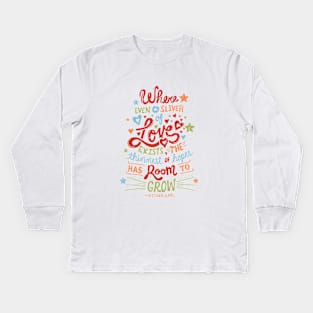 Sliver of Love Kids Long Sleeve T-Shirt